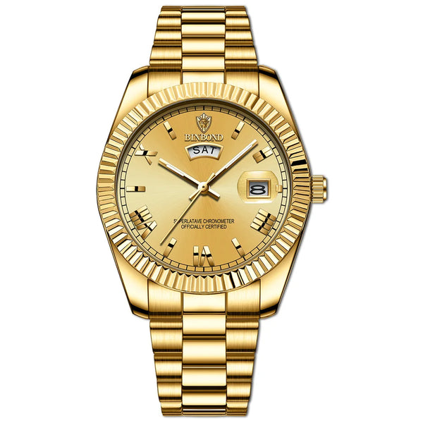 Relógio Binbond Aurum Gold