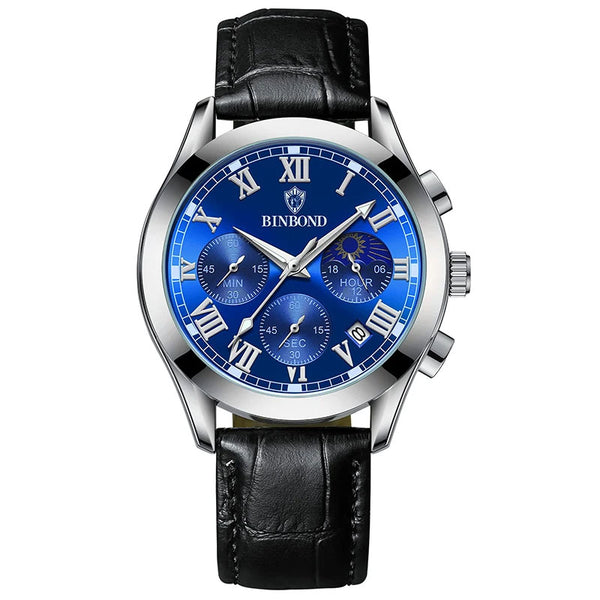 Relógio Binbond Aristocrat Silver Blue