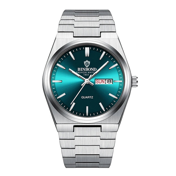 Relógio Binbond Gentleman Silver Green