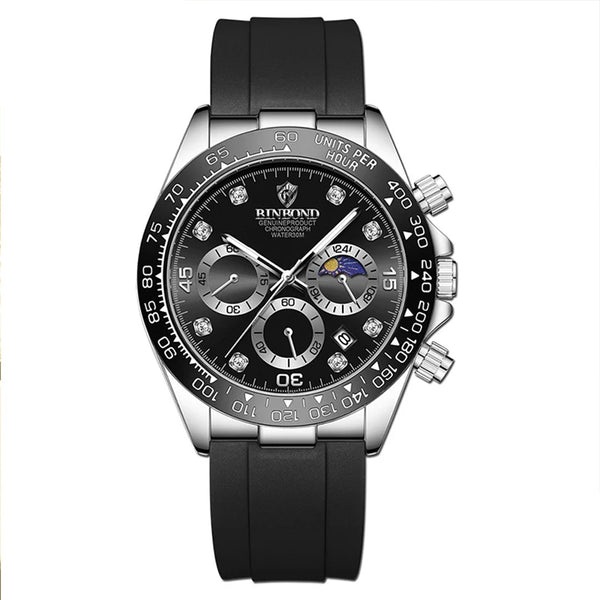Relógio Binbond Windsor Silver Black